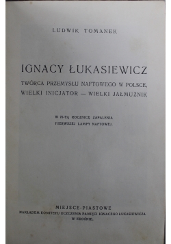 Ignacy Łukasiewicz 1928 r.