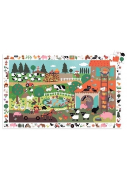Puzzle z plakatem - Farma