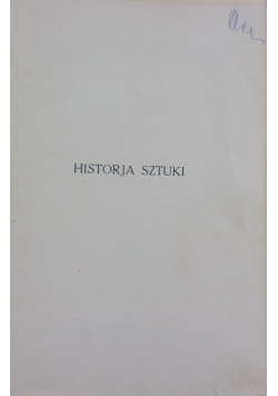 Historja Sztuki, t.III,  1934r.