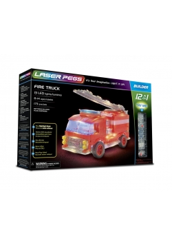 Klocki laser pegs 12 w 1 Fire Truck