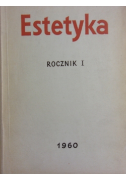Estetyka rocznik I