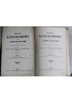 Nauki Katechizmowe tom III i IV 1910 r.
