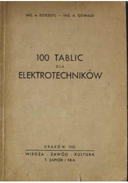 100 tablic dla elektrotechników