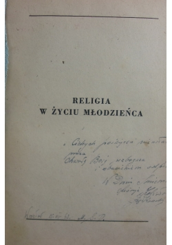 Religia w życiu młodzieży, 1947r.
