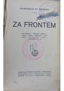 Za frontem, 1919 r.