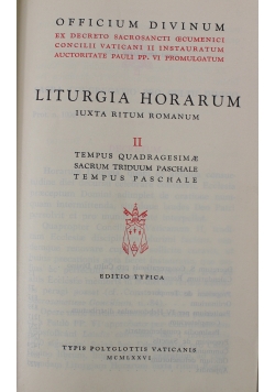 Liturgia horarum tom II