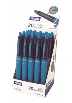 Długopis Capsule niebieski (20szt) MILAN