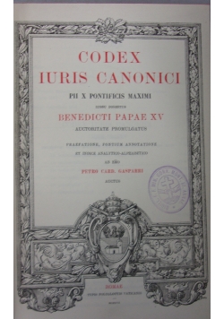 Codex Iuris Canonici, 1917 r.