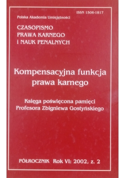 Kompensacyjna funkcja prawa karnego