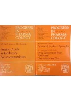 Progress in pharmacology, zestaw 2 książek