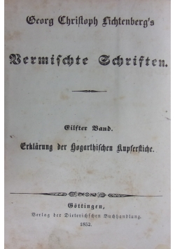 Vermischte Schriften, erster Band, 1852 r.