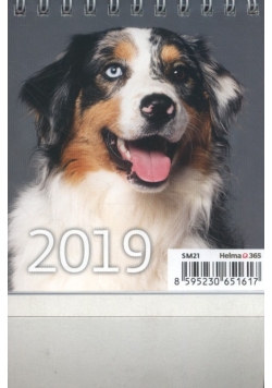 Kalendarz 2019 biurkowy mini pieski