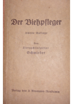 Der Biehpfleger, 1926r.
