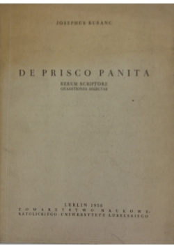 De Prisco Panita, rerum scriptore quaestiones selectae