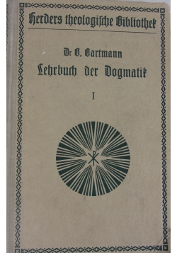 Lehrbuch der Dogmatik, 1923 r.