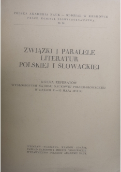 Związki i paralele literatur polskiej i słowackiej
