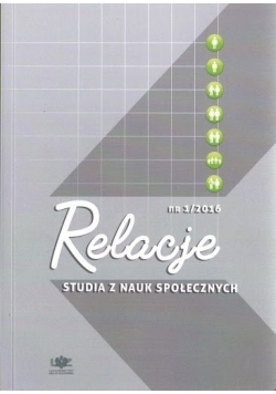 Relacje Nr 1 Studia z nauk społecznych