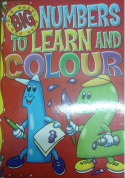 Numbers to learn and colour