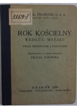 Rok kościelny według mszału, 1949r