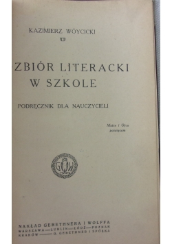Rozbiór literacki w szkole, 1921 r.