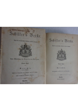 Schiller's werke, 2 książki, 1868r