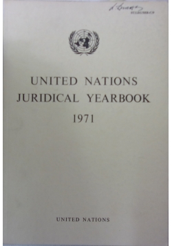 United Nations Juridical Yearbook 1971