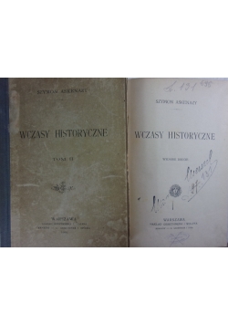 Wczasy historyczne. Zestaw 2 książek,  ok 1904 r.