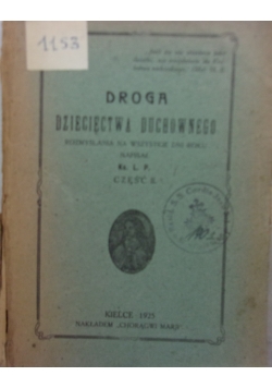 Droga dziecięctwa duchownego, 1925 r.