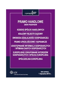Prawo handlowe. Zbiór przepisów