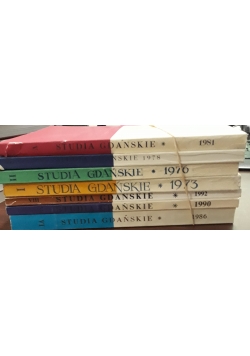 Studia gdańskie, 7 książek