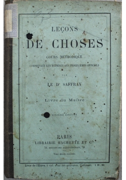 Lecons  de choses 1888 r