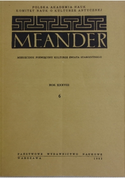 Meander, Rok XXXVIII 6