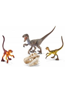 Dinozaury Welociraptor na polowaniu