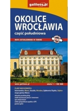 Mapa - Okolice Wrocławia cz. południowa 1:100 000