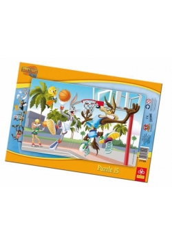 Puzzle ramkowe 15 Królik Bugs Mecz koszyk. TREFL