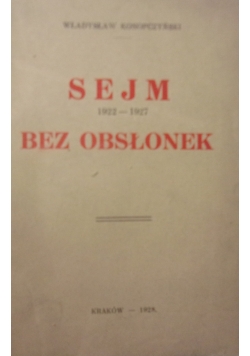 Sejm bez obsłonek ,1928 r.
