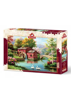 Puzzle 1000 Czerwony stary młyn
