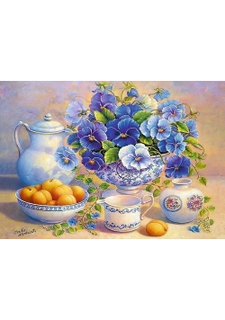 Puzzle Niebieski bukiet 1000