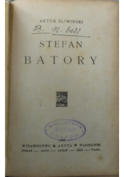 Stefan Batory 1933 r.