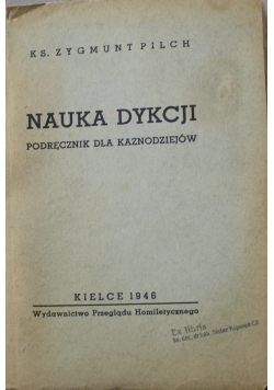 Nauka dykcji Podręcznik dla Kaznodziejów 1946 r