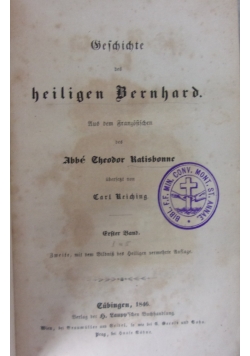 Geschichte des heiligen Bernhard,1846r.