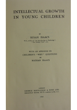 Intellectual Growth in Young Children ,1944 r.