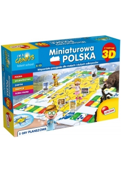 Miniaturowa Polska z kartami 3D