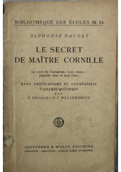 Le secret de Maitre Cornille Nr 24 Około 1930 r.