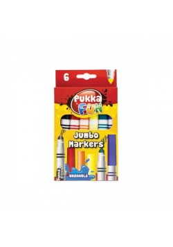 Markery Jumbo 6 kolorów PUKKA