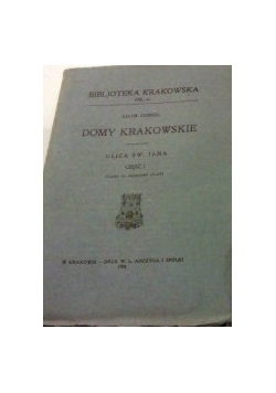 Domy Krakowskie, 1924r.