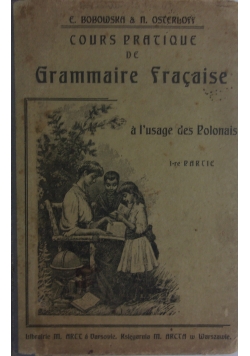 Grammaire francaise  a l'usage des Polonais, 1907 r.