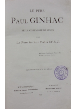 Le Pere Paul Ginhac ,1906 r.