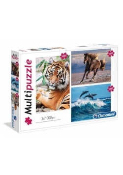 Puzzle 3x1000 Animals