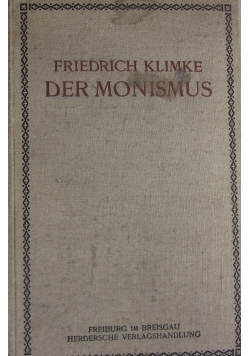 Friedrich Klimke der Monismus, 1911 r.